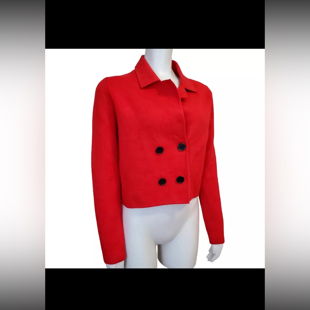 NWT Red Ladies knitted coat